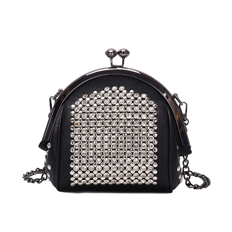 muszla Crossbody torby dla kobiet 2020 moda diamenty posłaniec torby dama duże torba z rączkami na ramię torebki o dużej pojemności nowy tendencja: czarny sliver