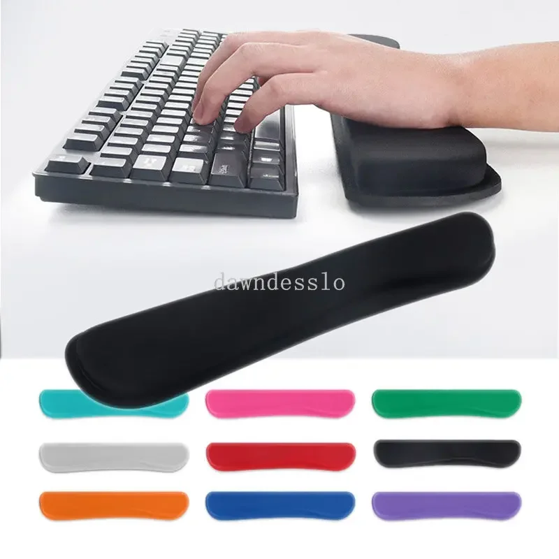 Tastatur-Handgelenkauflage, Mauspad, Memory-Schaum, superfeine Faser für PC, Computer, Gaming-Tastatur, erhöhte Plattform, Hände