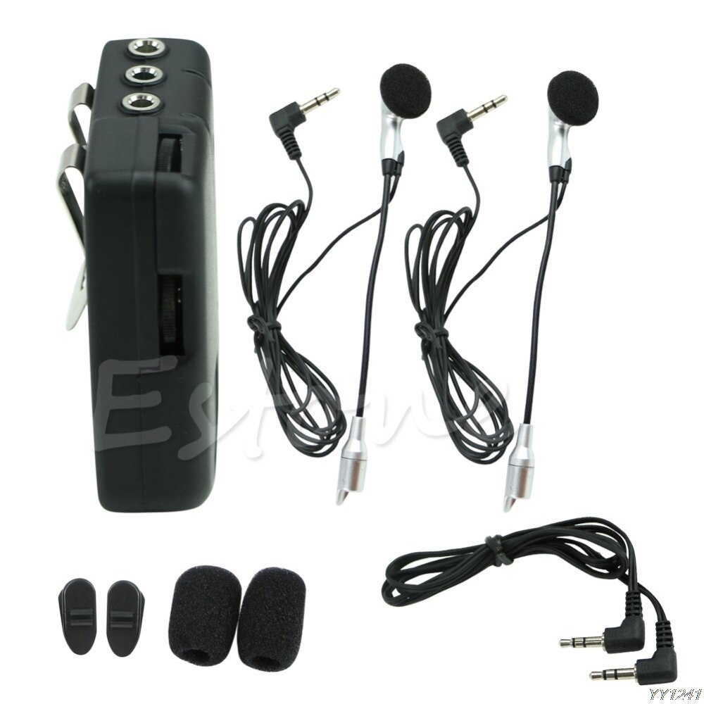QILEJVS Motorbike Motorcycle Helmet 2-way Intercom Headset Communication System-W212
