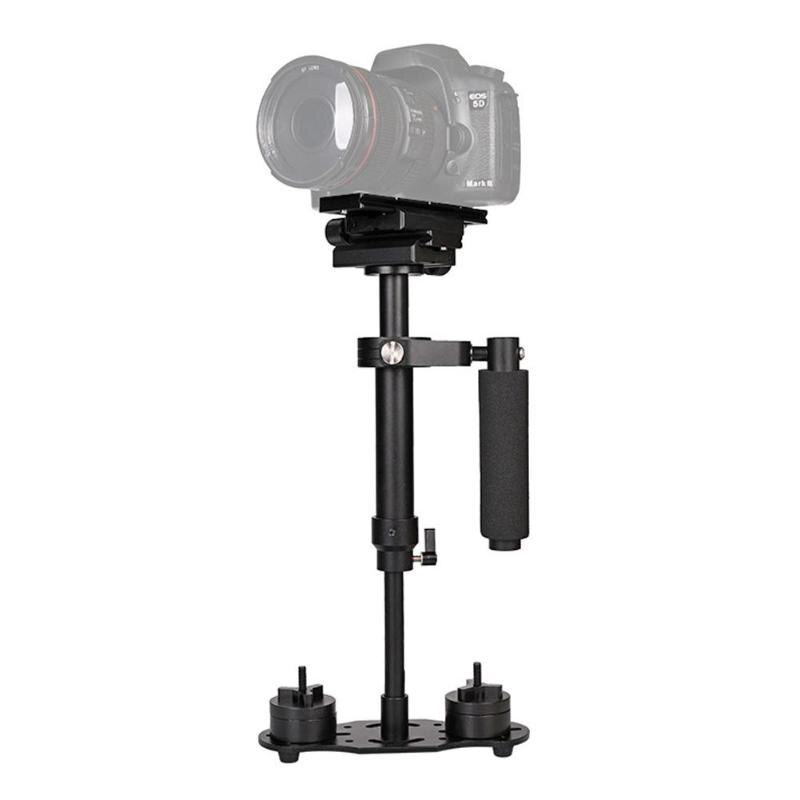 S60 Mini Handheld Stabilizer 2-3kg Bearing Anti-shake 40-60cm Height Adjustable Video Camera Steady Head for DSLR Camera