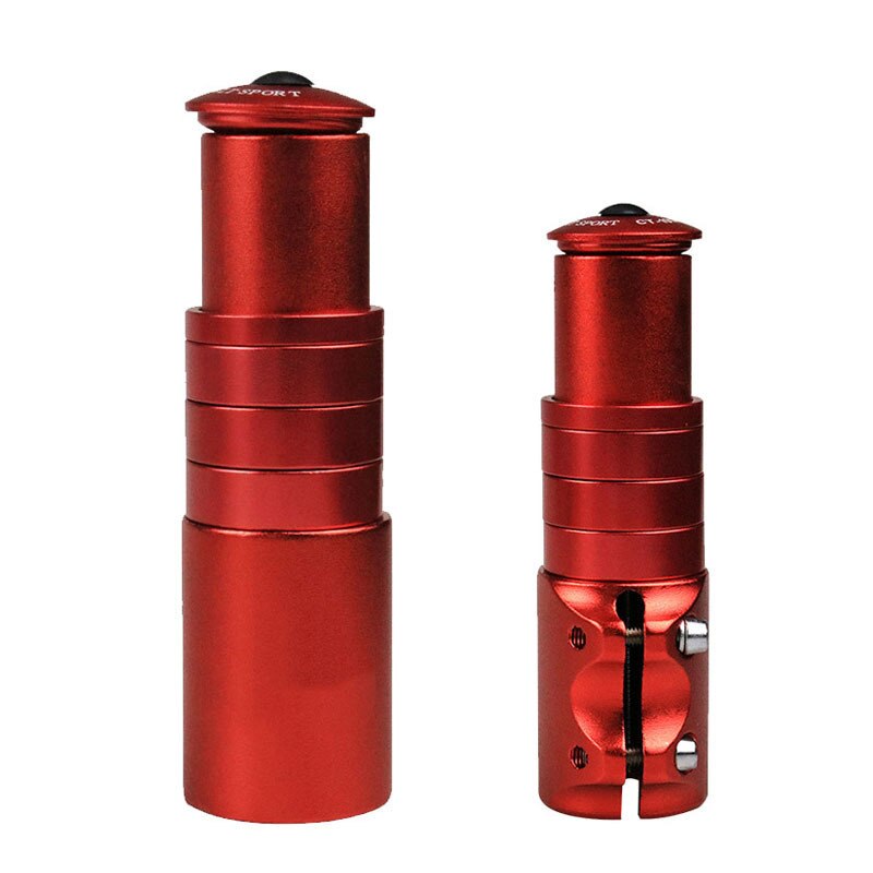 115 Mm Mtb Fiets Voorvork Stuurpen Rise Up Stuur Aluminium Fiets Riser Adapter Extender Fietsen Accessoires: Rood