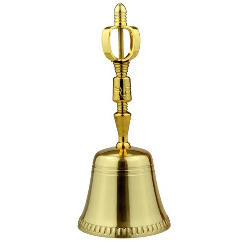 Tybetańnarty buddyjski dzwonek robić medytacji i Dorje ustawić Shiplies bardzo głośny wielofunkcyjny ręczny dzwonek recepcyjny: Default Title