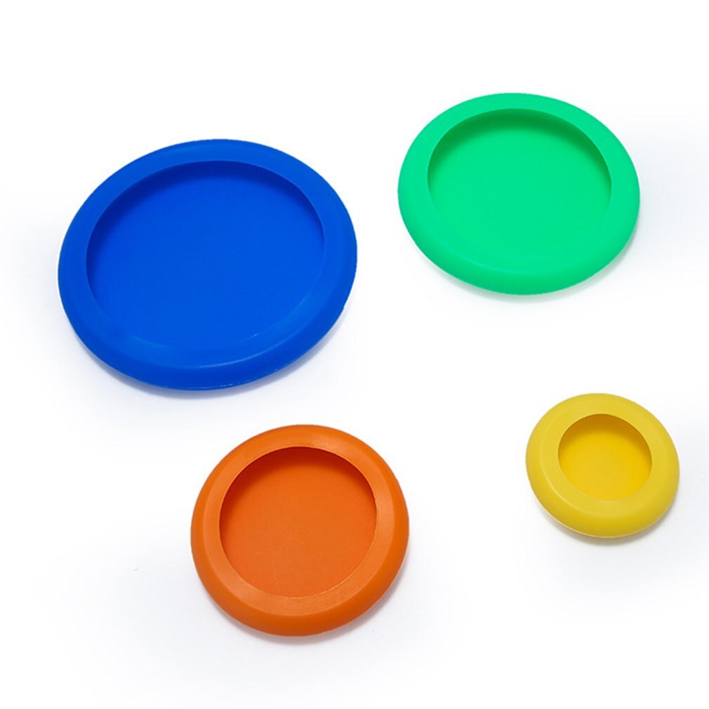 4 Stks/set Silicone Stretch Deksels Herbruikbare Fruit Groente Afdichting Deksels Cover Voor Het Houden Van Voedsel Vaatwasser Magnetron Keuken