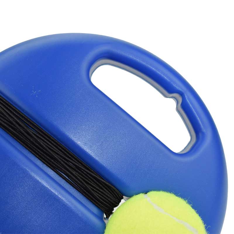 Entrenador de tenis con pelota, entrenador de tenis, tenis, raqueta individual, pelota de entrenamiento práctica, herramienta básica de entrenamiento para practicar la espalda de la pelota