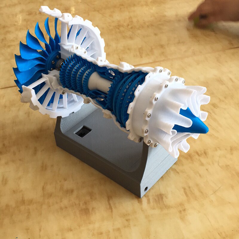 Moteur aéromoteur imprimé en 3D, Type Turbofan, Type ordinaire et électrique, bricolage,: electric 2