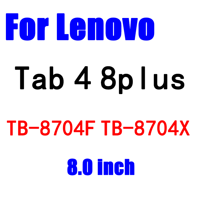 Couvercle En Verre trempé Pour Lenovo Yoga Tab 3 Pro X50M X90 850F 730 M 4 10 8 Plus TB-X304L TB-X304F TB-X704L Film Protecteur D'écran: Tab 4 8plus TB-8704F