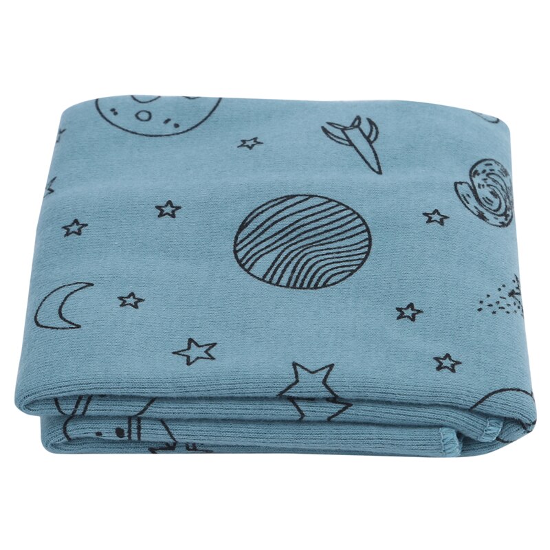 Winter Scaf Kids Boys Girls Cotton Multi Use Neck Cover Warm Scarf Hat Bandana Cute Print Cartoon Scarf Clothing Accessories: blue  UFO