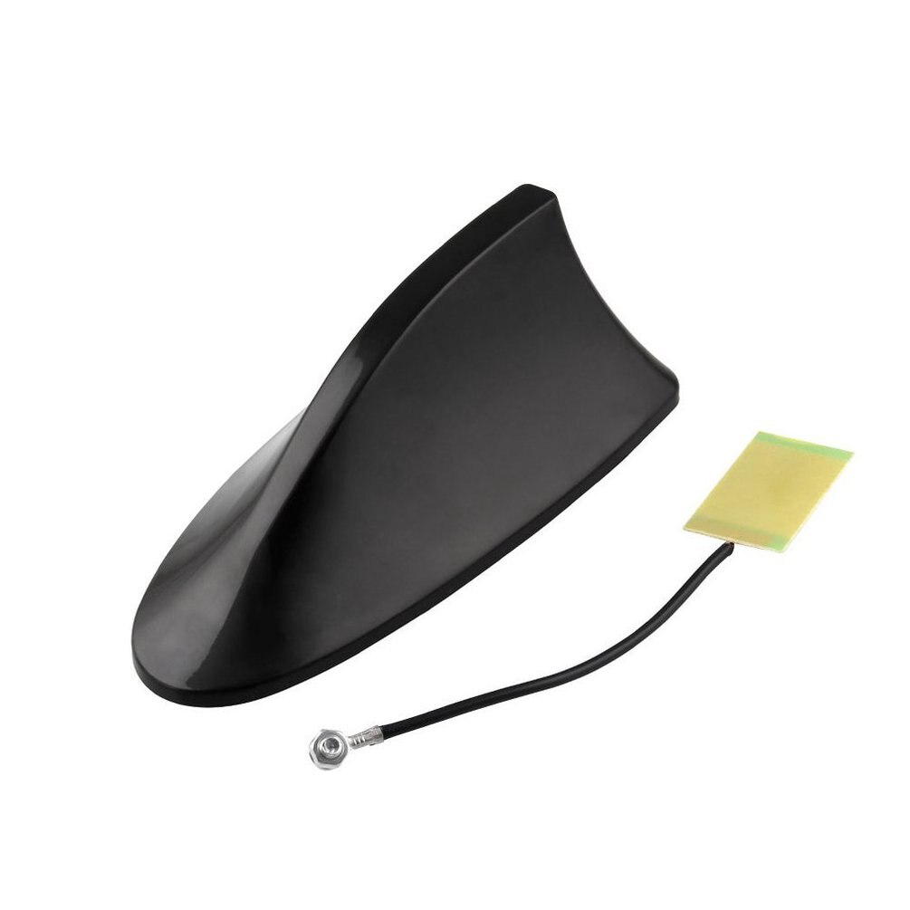 Universal- Auto Hai Antenne Auto Außen Dach Hai Flosse Antenne Signal Schutz Luft Wagen Styling: Schwarz