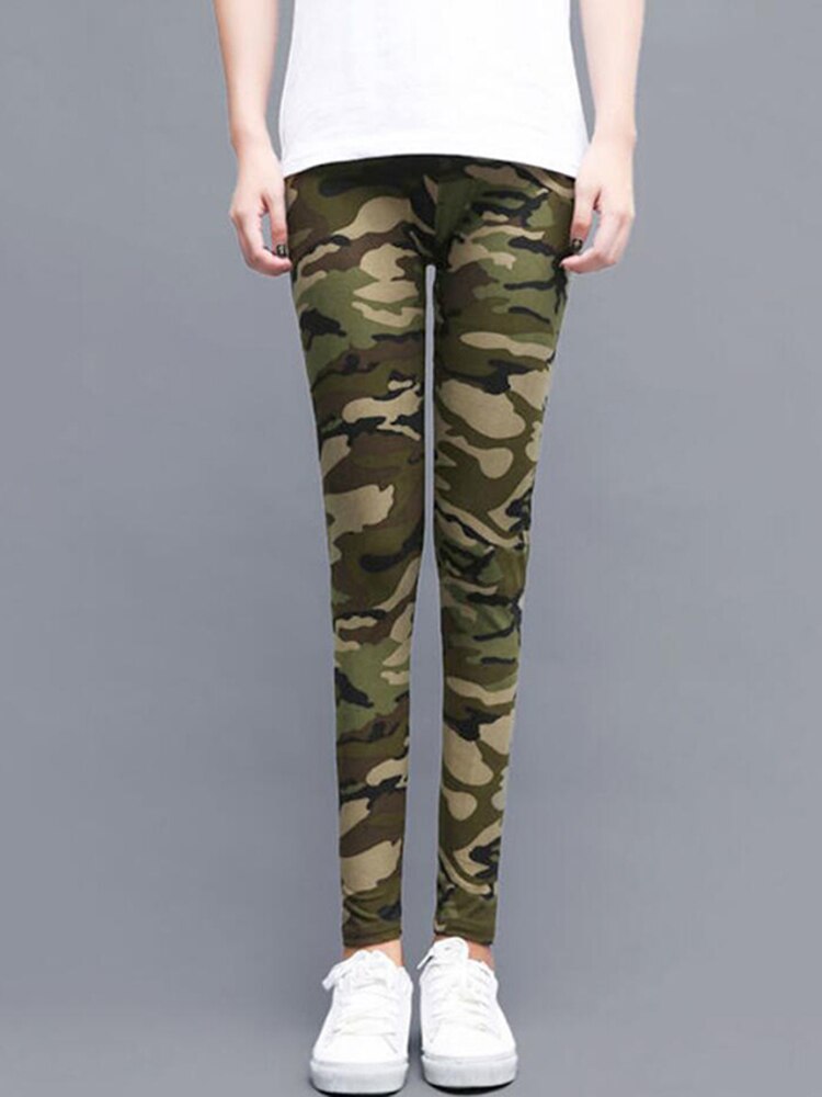 Leggings de camuflaje a la para mujer, pantalones de realce con estampado Sexy para mujer, mallas deportivas informales de talla grande