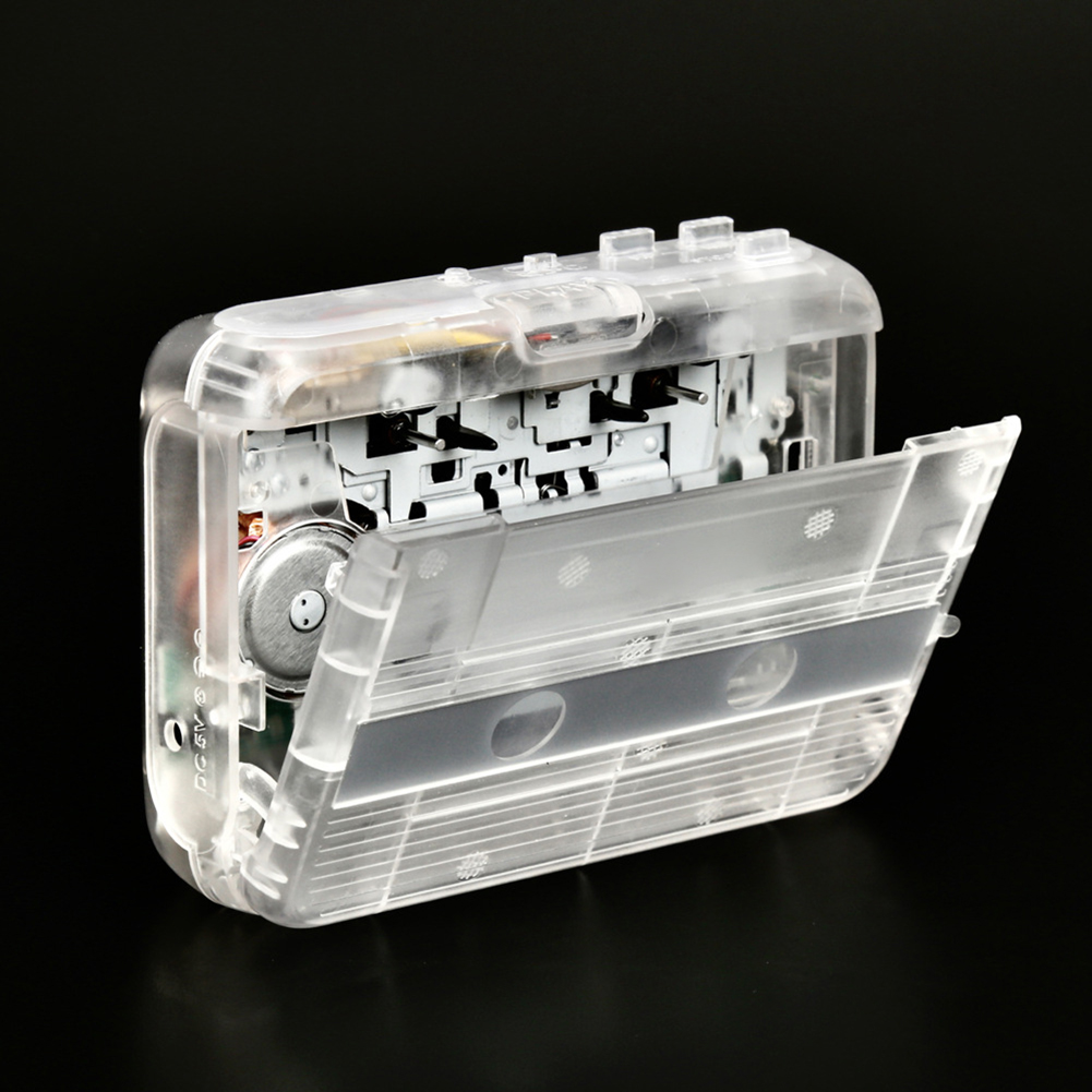 5W 60Hz Clear Shell Cassette Speler Stereo 3.5Mm Fm Radio Bluetooth-Compatibel Muziek Audio Tape Speler accessoires