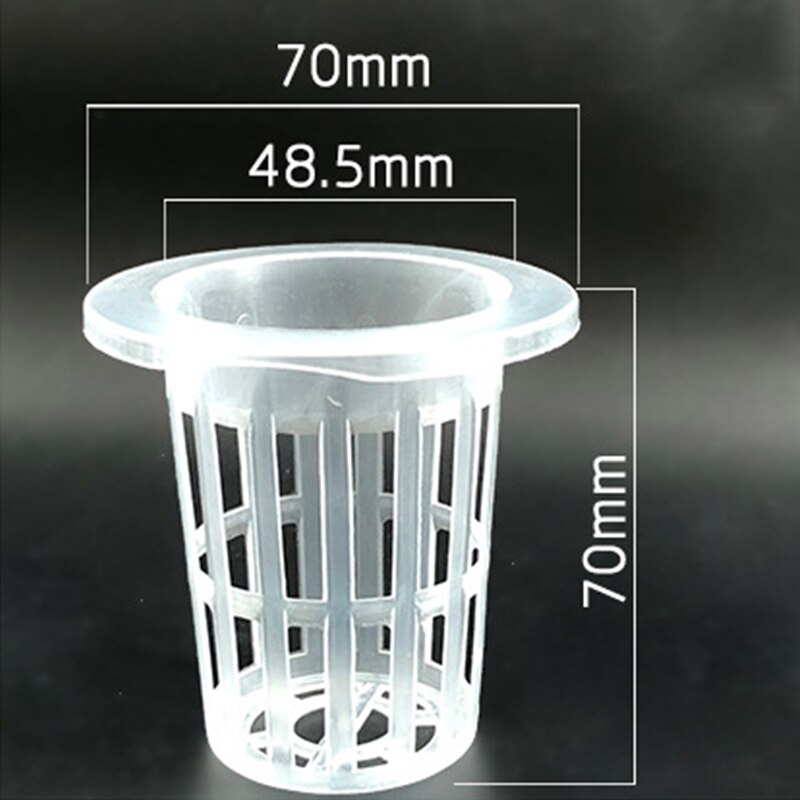 Pvc plastnät kruka trädgård hydroponisk plantskola nätkopp aeroponic grönsaksväxt smutsfri odlingskorg 10 st
