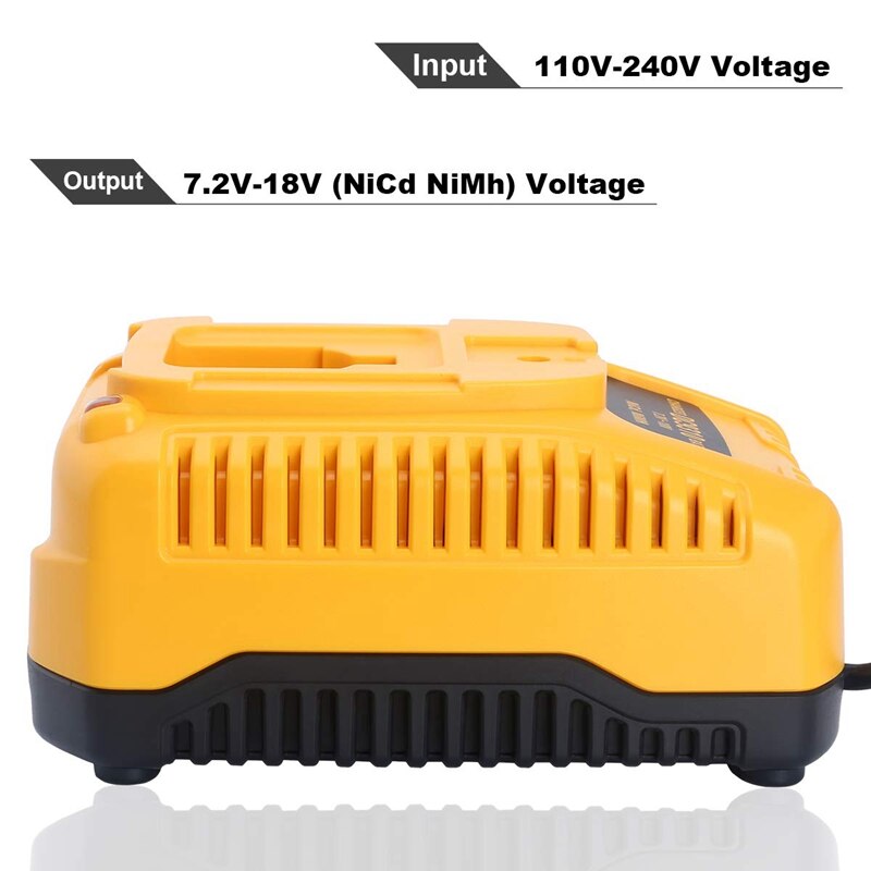 Dc9310 hurtigoplader til dewalt 7.2v-18v xrp ni-cd ni-mh batteri  dc9096 dc9098 dc9099 dc9091 dc9071 de9057 dw9096 dw9094 dw9072, u