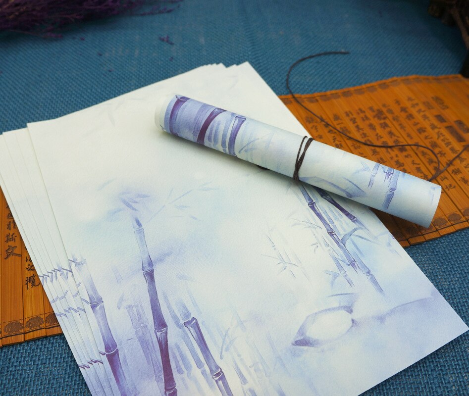 Papel chino Estilo Vintage para escribir sobre papel carta 4 set/lote