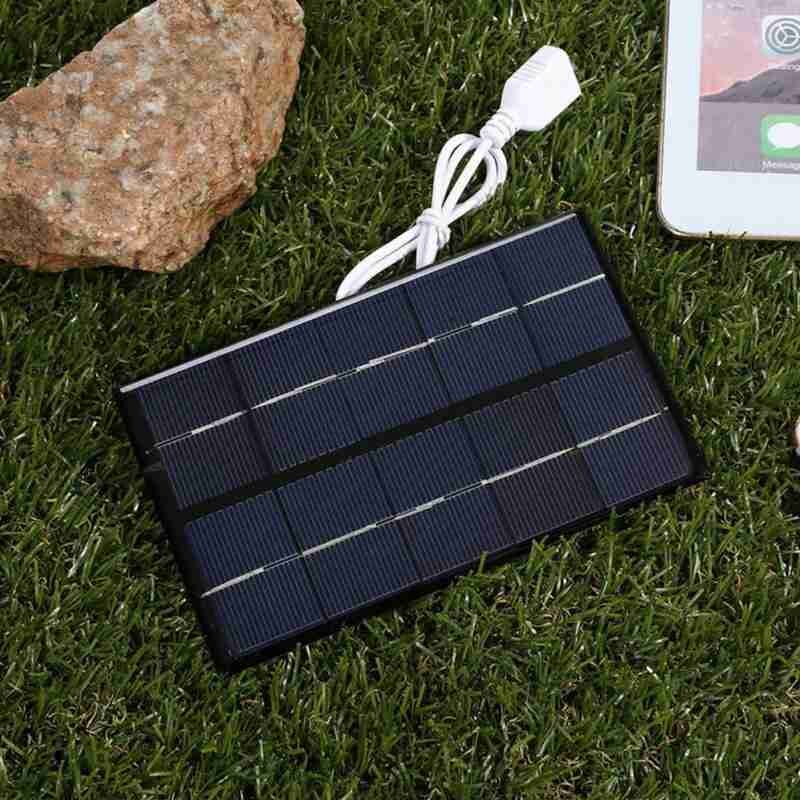 2W 5V panneau solaire 88*142mm cellule solaire bricolage Charge batterie sortie USB panneau de câble solaire