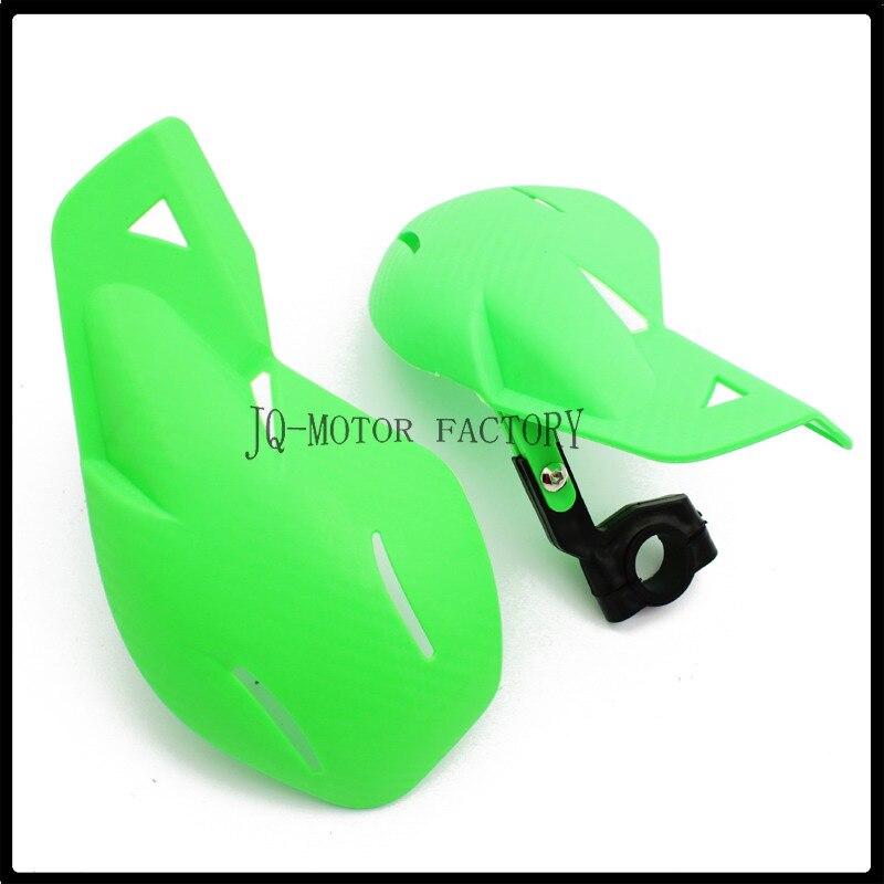 Motorcykel håndbeskyttere håndbeskyttere beskyttere motorcykel motocross universal 22mm bar beskyttelse styr beskyttelsesskærme: Grøn