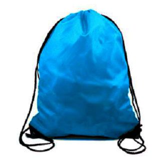 Popular Polyester Kids Drawstring Backpacks Travel Storage Shoulders Bag Beach Outdoor Sport Gym Bag Clothes Dance Shoe Bag: Sky Blue