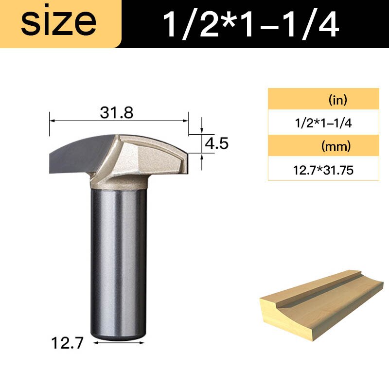 Tideway Classic Plunge Bit CNC Woodworking Tools Carbide End Mill Router Bits for Wood Milling Cutter Cutting Wood Router Tool: Y00402