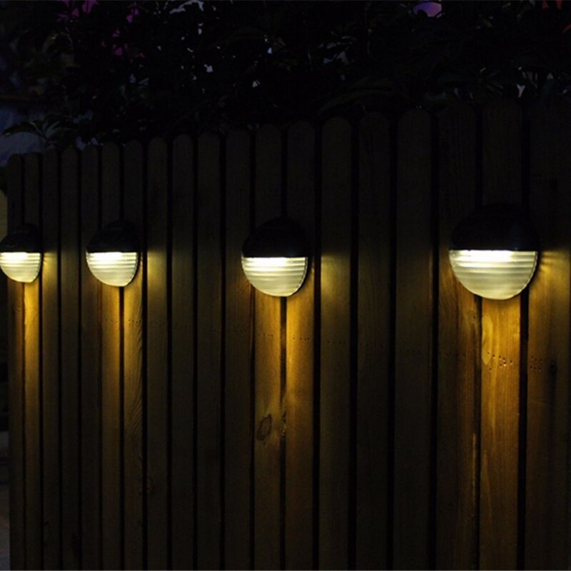 Solar lamp 6 led buiten tuin landschapslamp waterdichte tuin muurlamp trapverlichting