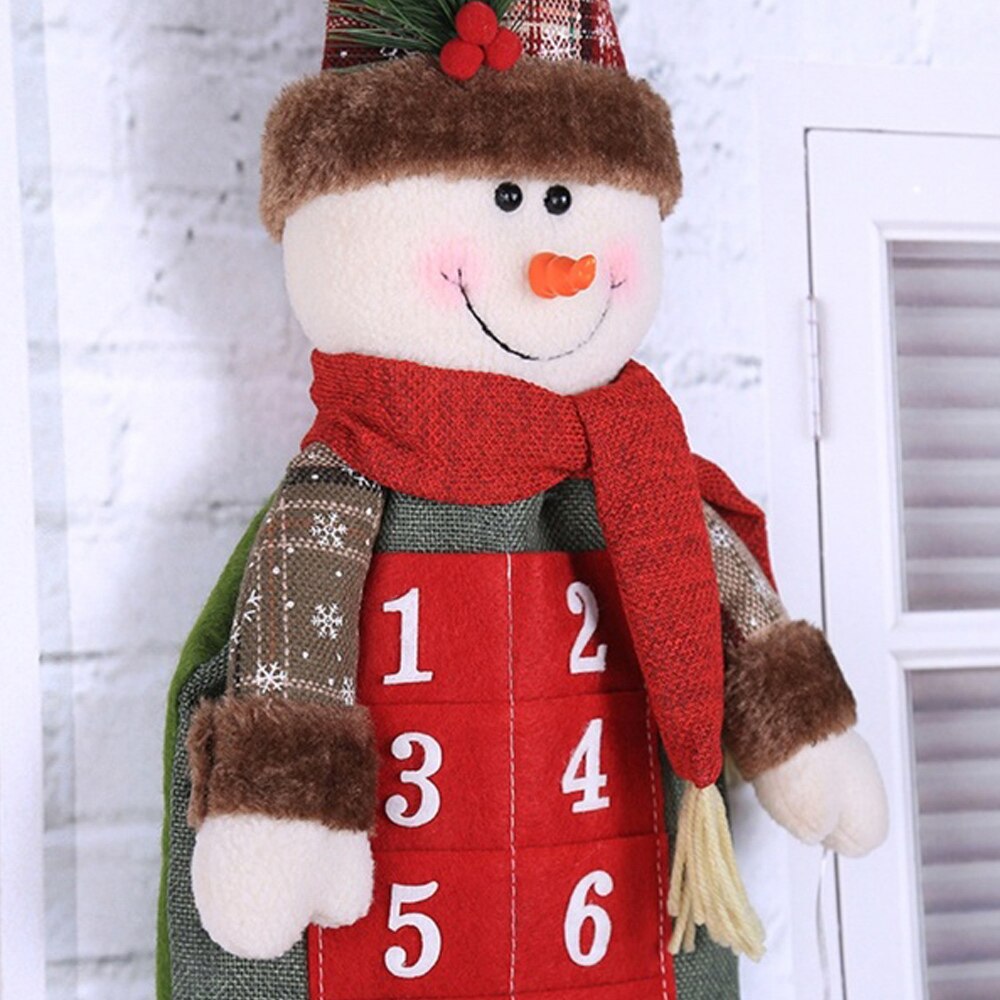Hanging Christmas Calendar Cloth Office Party Supplies Celebration Christmas Unique Winter Year Calendar Children Desktop