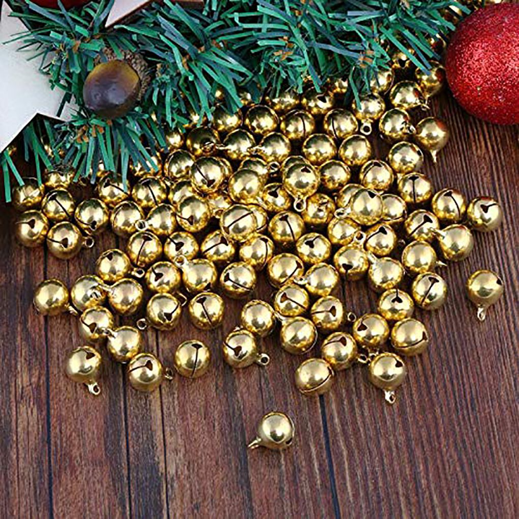 100Pcs Kleine Bells 12Mm Bells Koper Jingle Bells Voor Kerst Decoratie Diy Huisdier Kleine Bells