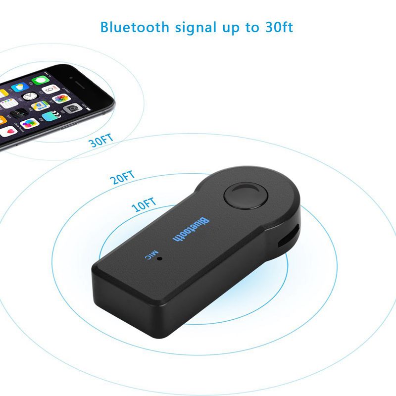 M201 Car Bluetooth Audio Music Receiver Adapter Wireless aux 3.5 Stereo