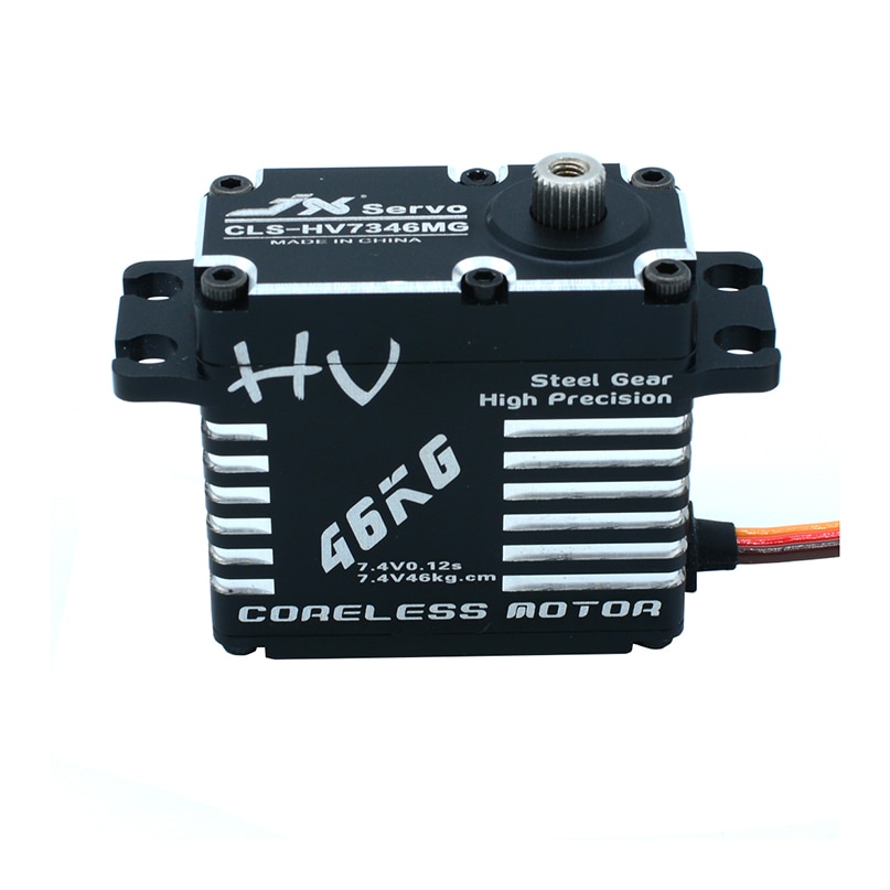1PC JX CLS-HV7346MG 7.4V 46kg Coreless High Precision Steel Gear Full CNC Digital Servo for DIY RC Car Helicopter Car Crawler