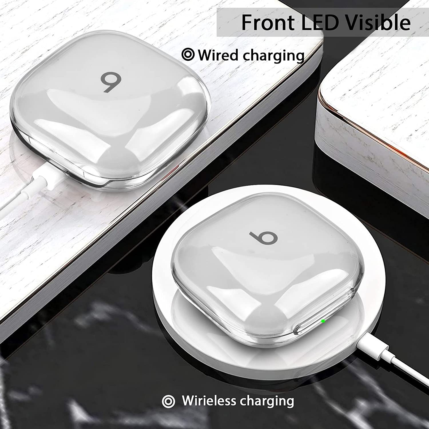 For beats fit pro cover cover blød klar tpu gennemsigtig beskyttende stødsikker etui til beats fit pro øretelefon cover