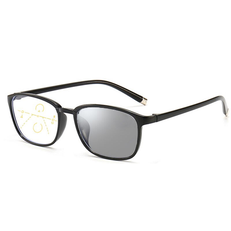 Progressieve Multifocale Leesbril Meekleurende Mannen Vrouwen Anti Blauw Licht Verziend Bril Flexibele Tr90 Full Frame + 1.5: +100