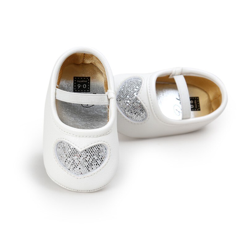 Geboren Baby Meisjes Zachte Zolen Prinses Liefde Babyschoenen Baby Peuter Baby Schoenen: S / 2