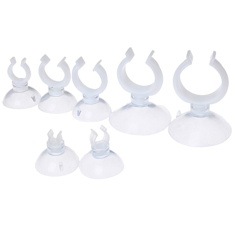 JUHONNZ Aquarium Zuig Cups,24 Stks Aquarium Heater Clips Aquarium Zuignap Aquarium Sucker Sucker Houders Vis Tank Zuignappen Clip,5mm