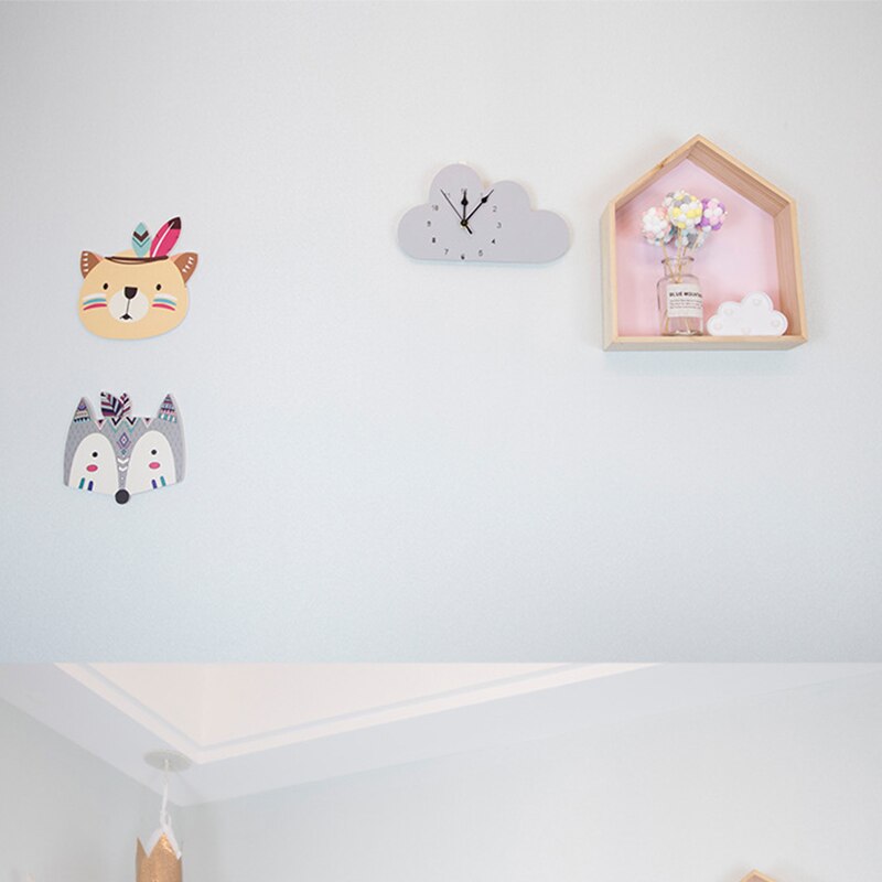 Chambre enfant bois nuage horloge pour bébé garçon fille chambre décoration Style nordique rose nuage horloges murales chambre d'enfants scandinavie décor
