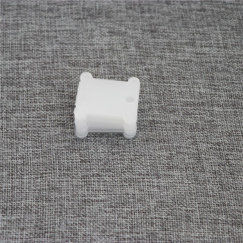 50 st broderi floss hantverk tråd undertråd korsstygn förvaring hållare plast kläder sömnad tyg: Vit