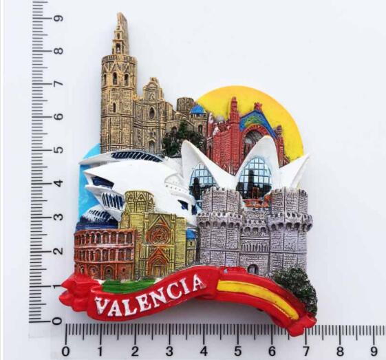 Creatieve Valencia Magneet Spanje Landschap Koelkast Sticker Home Decoratie Reizen Souvenirs