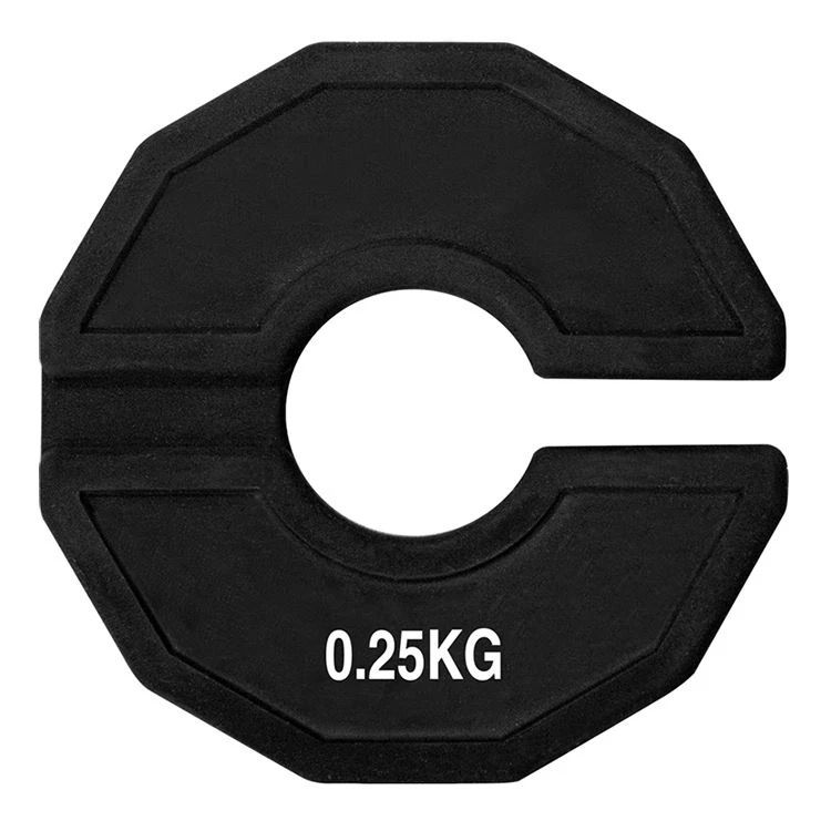 Gym Micro-Plates 0.25/0.5/1kg Dumbbell Fractional Weight Plate Rubber Fractional Weight Plates Add-on Change Weight Plate: black