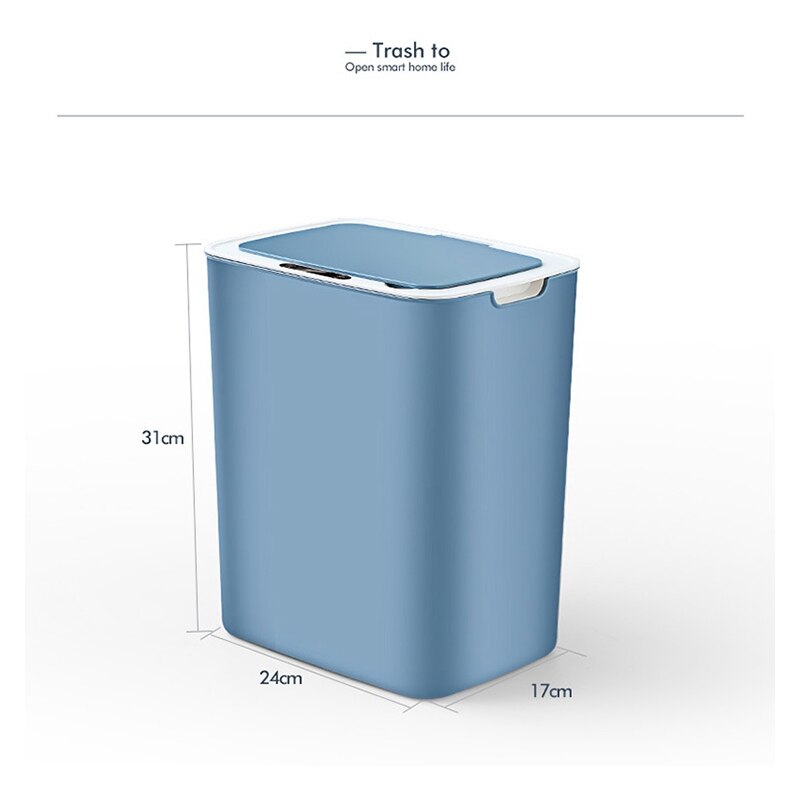 Poubelle électronique à capteur automatique, poubelle à Induction, poubelle , 14l