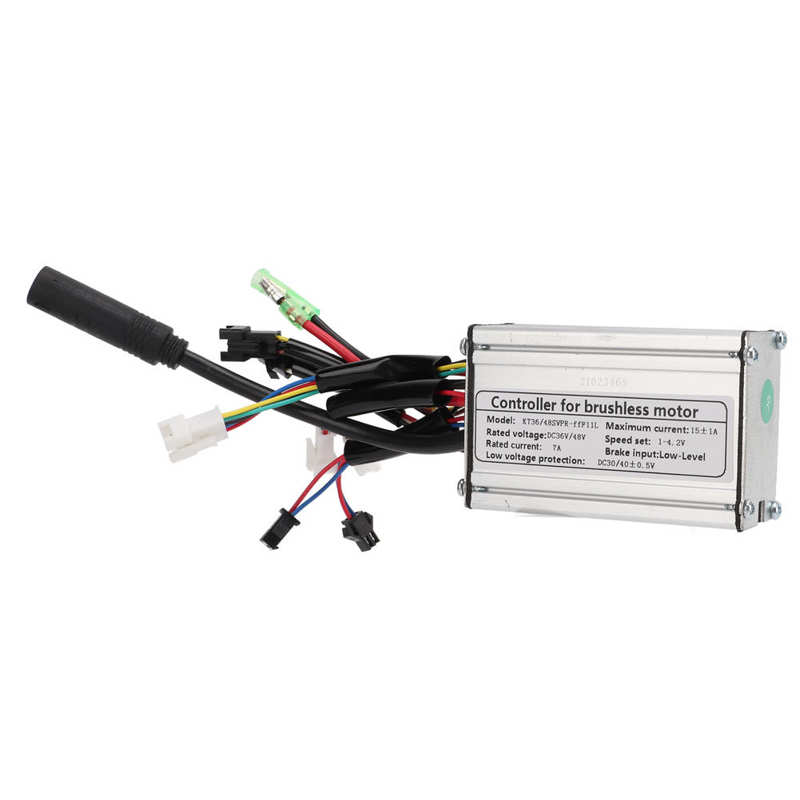 Sine Wave Controller Aluminum Alloy Ordinary Connector 15A Sine Wave Controller with Light Line for 250W Brushless Motor