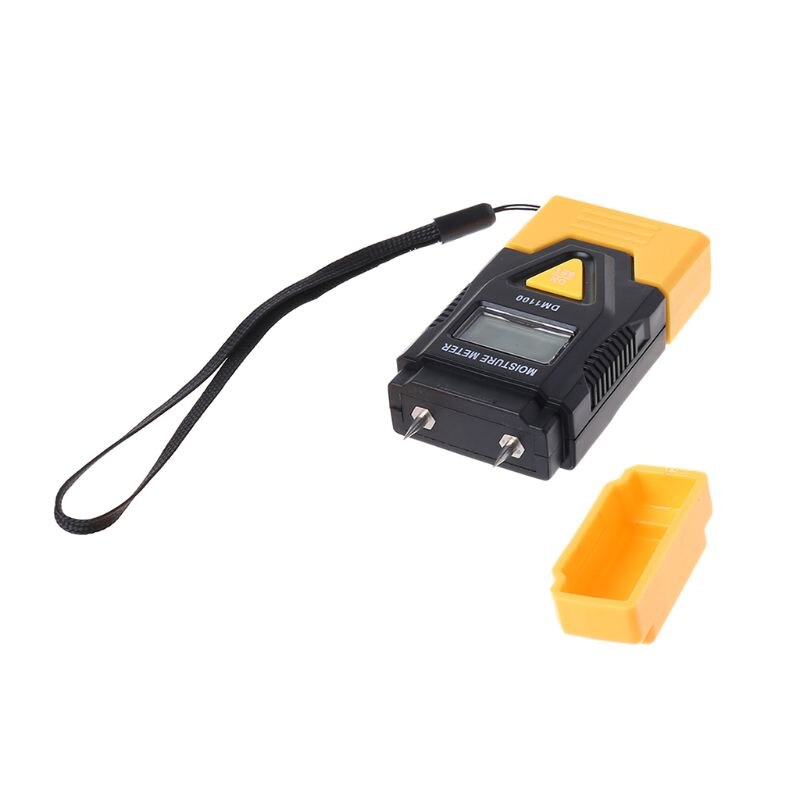 DM1100 3in1 Digital Wood Moisture Meter Sawn Timber Humidity Tester thermometer