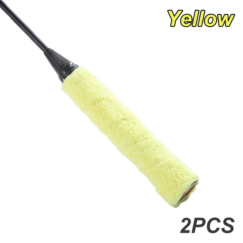 2PCS Badminton Racket Thickened Towel Grips Super Absorbent Anti-slip Cotton Towel Grip Wraps for Tennis Badminton Bike Handle: PURPLE