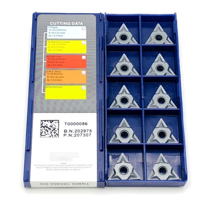 TNMG160404 NN-inserto de carburo de torneado de acero inoxidable de , herramientas de torneado de metal en lugar de LAMINA TNMG 160404, herramienta de corte