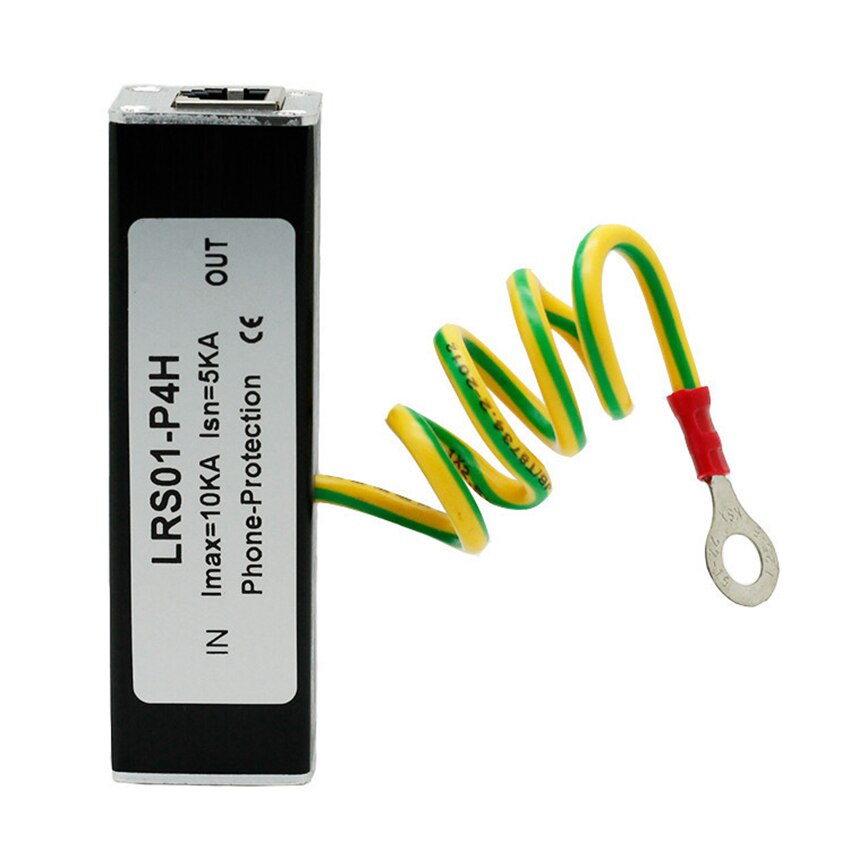 Avoid Interference Home Fast Response Durable Telephone Fax Thunder Arrester Practical Surge Protector Protection Device