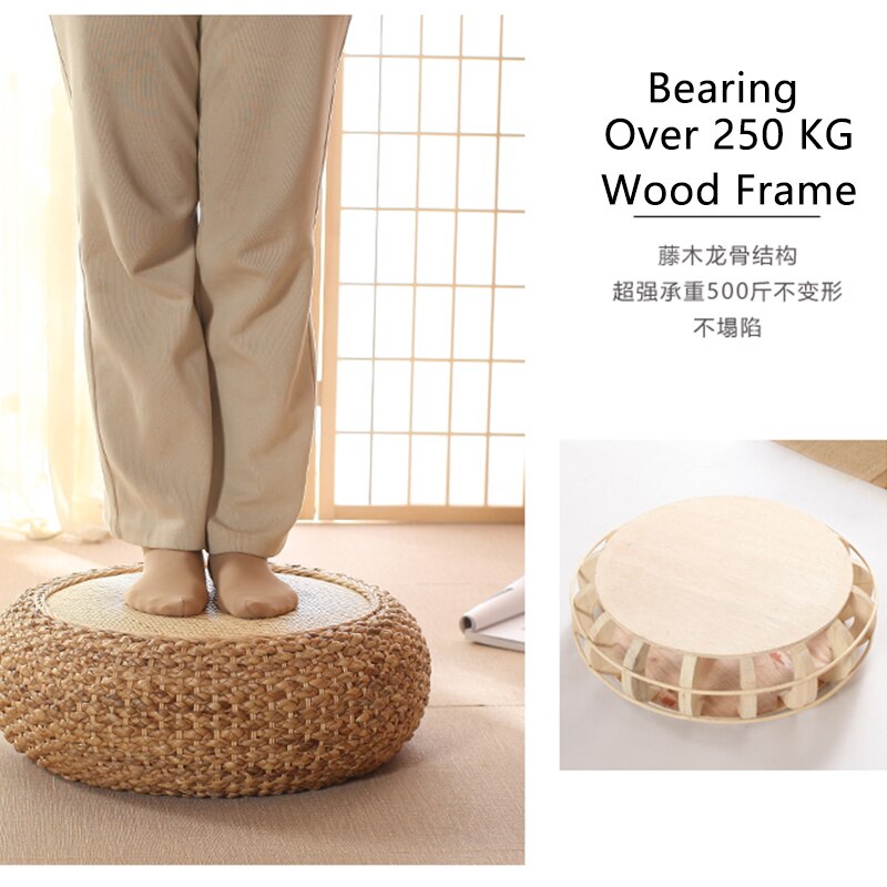 Style orientiel classique tabouret chaussures banc à langer meubles chinois décoratifs japonais Zen Tatami tabouret bas