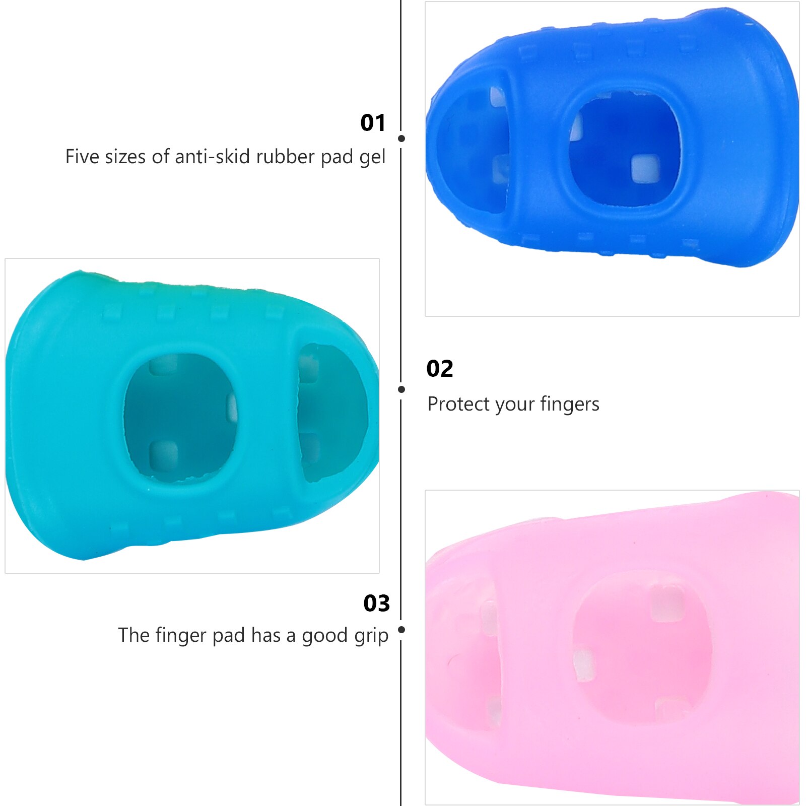 40 Pcs Nonslip Finger Covers Finger Protectors Comfortable Protection Caps )