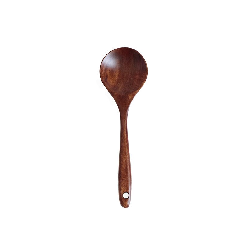 Wooden Cooking Utensil Non Stick Slotted Spoon Cooking Dinner Food Shovel Spatula Spoon Ladle Food Kitchen Tools: F