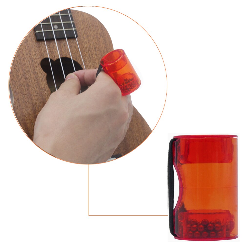 Muslady Ukulele Vinger Zand Shaker Hamer Ritme Vinger Shot Voor Gitaar Begeleiding Accessoire