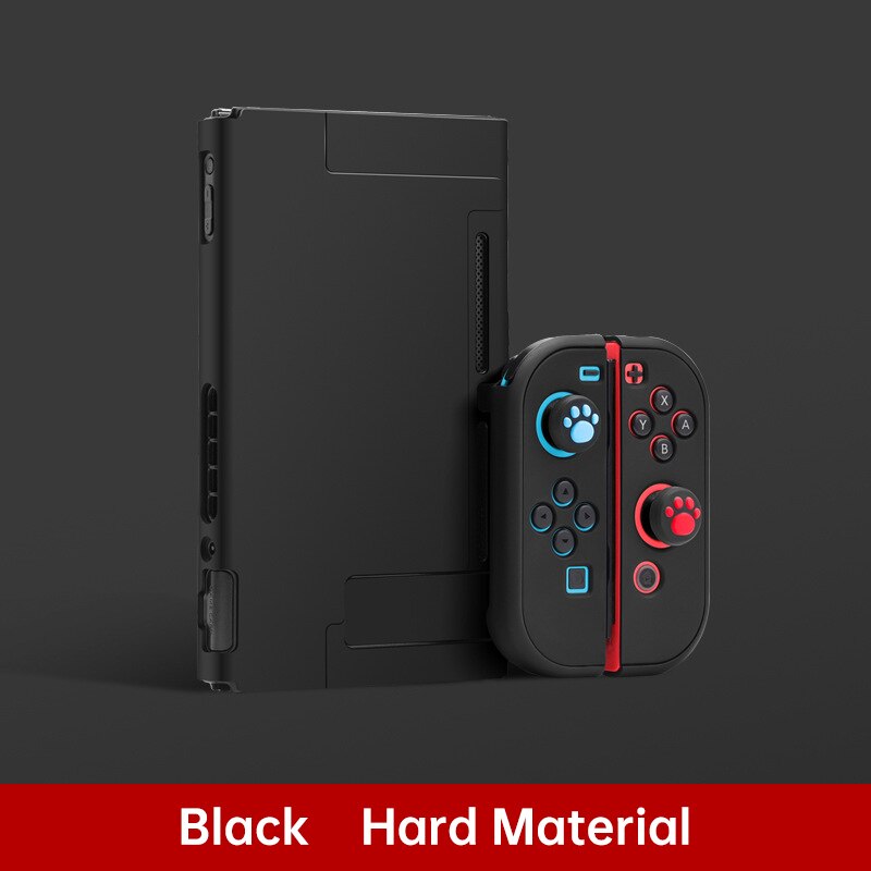 Nueva funda protectora para la consola Nintendo Switch protección completa para NS interruptor para controlador de alegría-Con Shell protector: Black   Hard