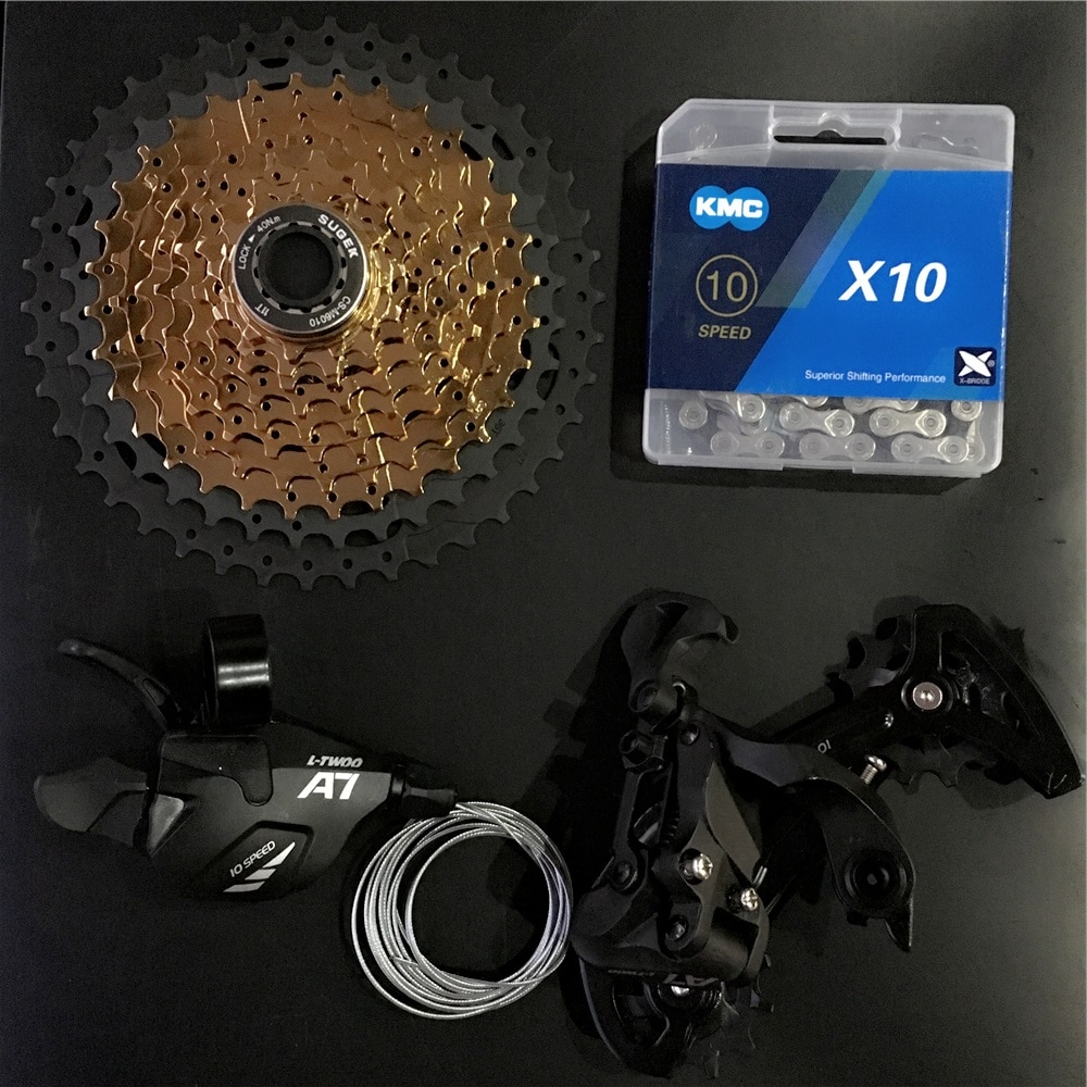 1*10 Speed MTB Groupset 10S 42T Cassette Shifter Rear Derailleur Gear Chain Mountain Bike Group set For parts m610 m670 x5 x7