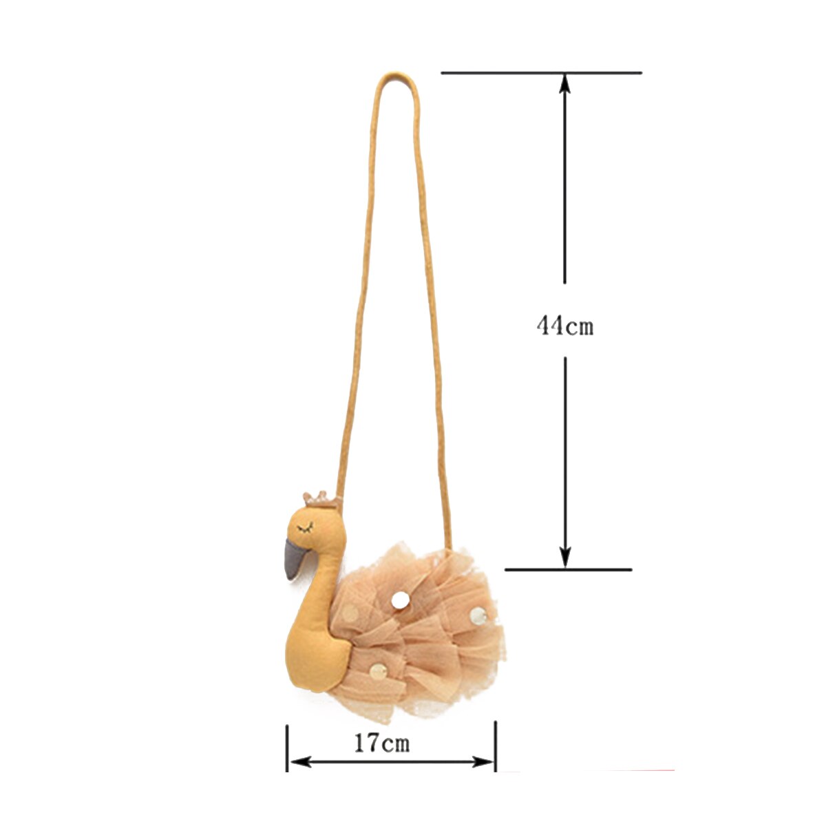 Baby Girls Kids Children Cartoon Swan Shape Crossbody Bag Cute Animal Shoulder Bags Style Solid