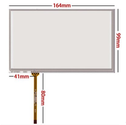 7 pollici schermo lcd con tocco schermo di ricambio compatibili 50spillo 800*480 7300101466 7300101465 7300100070 7300100068 schermo LCD: touch sinistra linea