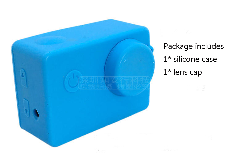Silikon Abdeckung Mit objektiv kappe für sjcam sj4000 sj5000 Schutzhülle Schmutzfester Gummi Weiche Tasche Sport Aktion Kamera zubehör