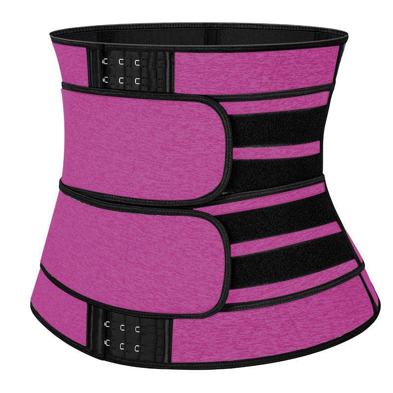 Corset de Sport pour femmes, crochet à ceinture, modelant la taille, désossé, Sauna transpirant, Sport, perte de poids, lombaire: pink as photos / L